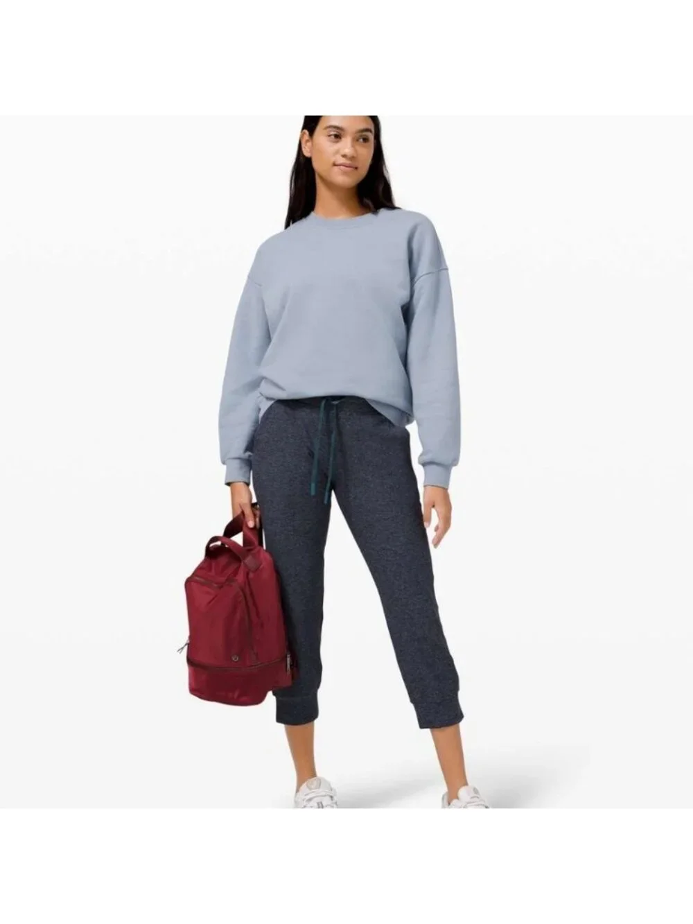 Lululemon Ready to Rulu Jogger Crop Heathered Submarine / Black
